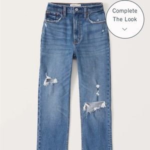 Abercrombie Ankle Straight Ultra High Rise